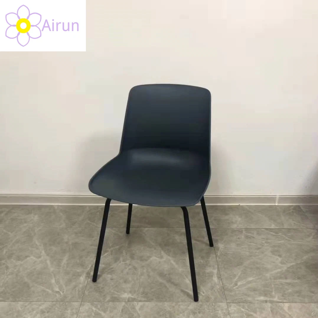 Excellent Furniture Plastic Chair Manufacture, Black Seat and Back Plastic Dining Chairs