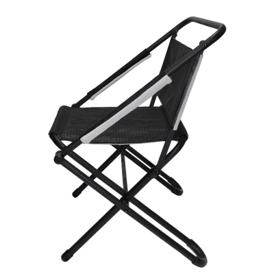 Mochila para picnic portátil al aire libre silla plegable de playa de asiento alto
