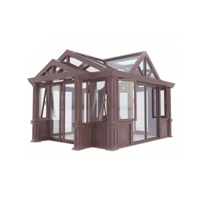  Jardín al aire libre utiliza la resistencia al viento marco exterior de aluminio sala Sun Solarium