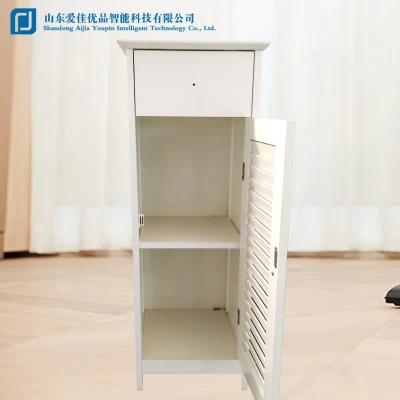  Zapatos Blanco minimalista Armario de almacenamiento de doble capa, Balcony Storage Shoe Rack
