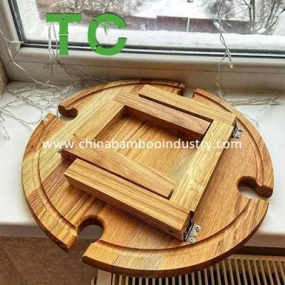  Mesa plegable de picnic al aire libre con soporte de vidrio, mesa de vino 2-in-1, mesa de camping pequeña playa de picnic portátil
