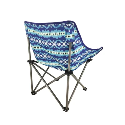 Logotipo personalizado con almohadilla de calentamiento silla plegable de camping para exteriores