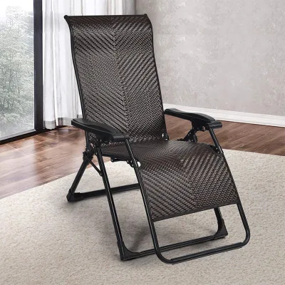  Nuevo diseño de la Gravedad Cero sillones reclinables ajustables tumbona Patio plegable Silla de playa jardín, porche y piscina