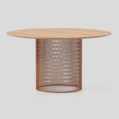La moda de mimbre Rattan barato gris metal conjuntos de muebles de jardín de 2023 la nueva Mesa Bistro sillas al aire libre