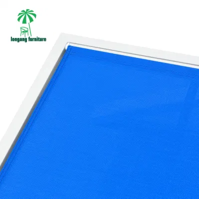 Verano refrescante al aire libre Piscina borde de aluminio malla tejido Sun Lounge Presidente