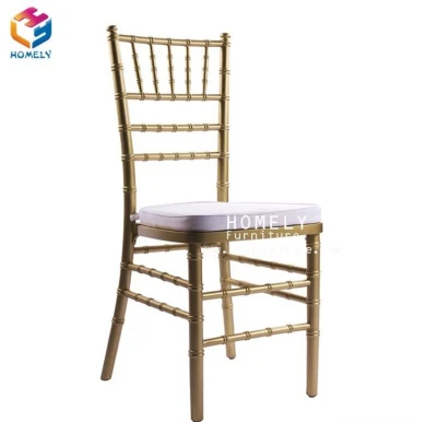 Mobiliario de restaurante Boda Metal Hierro aluminio Chiavari silla para eventos