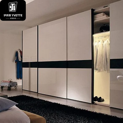 Yvt moderno OEM Brown de madera espejada construcción independiente en esquina Almacenamiento de contrachapado 3 Puerta Zapatos estante Dresser Cajón organizado Armario dormitorio closet