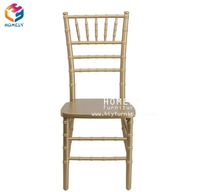 Mobiliario de restaurante Boda Metal Hierro aluminio Chiavari silla para eventos