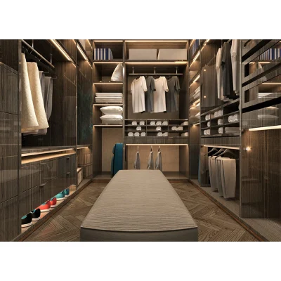  Diseño moderno, vestidor con armario rack de Zapata giratorio