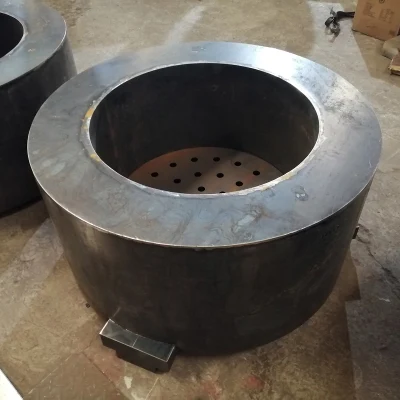 Chimenea de madera redonda Corten Acero Fits Fuego Jardín Metal Fuego Tabla