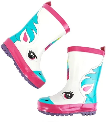 2021 Nuevo detector de lluvia botas botas de goma de los niños de la lluvia de moda zapatos