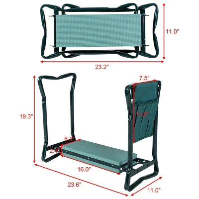 Al Aire Libre Home césped plegable Kneeler Beach Garden y el asiento