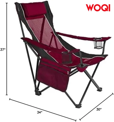 Personalizado plegable ligero Reclining portátil Picnic Beach Pesca al aire libre Camping Silla plegable