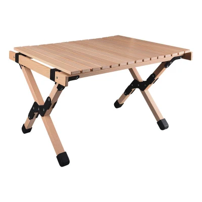  Fácil de almacenar pequeños y portátiles Outdoor Camping Plegable de Madera mesa de picnic