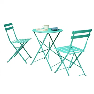  Fábrica China Mayoreo 60cm Mesa redonda pequeña comedor portátil Sillas plegables