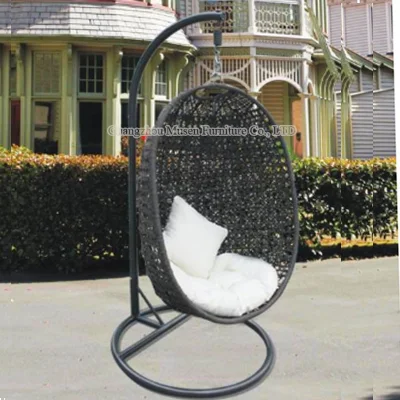 Muebles al por mayor Silla de columpio interior colgante de ratán para jardín y balcón.