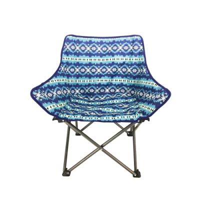 Logotipo personalizado con almohadilla de calentamiento silla plegable de camping para exteriores