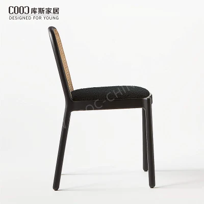 El bastidor de madera maciza de haya de nuevo de Rattan Silla Restaurante Pierre Jeanneret silla caña