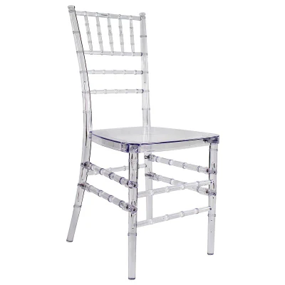  La moderna Venta caliente claro de plástico apilables boda en Tiffany de resina acrílica transparente claro silla Chiavari