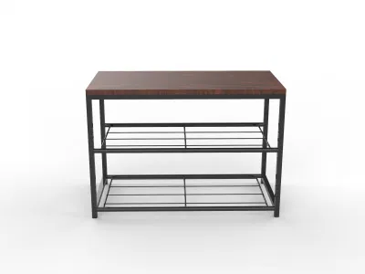 Bastidor de zapata apilable de 3 niveles de tendencia simple, zapata ajustable y prescindible Organizador de almacenamiento de estantes