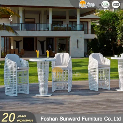 Mayorista Jardín exterior Hotel Inicio Resort Villa proyecto Patio moderno Chino personalizado Ocio aluminio tapizado al aire libre Bistro Bar Set