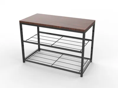 Bastidor de zapata apilable de 3 niveles de tendencia simple, zapata ajustable y prescindible Organizador de almacenamiento de estantes