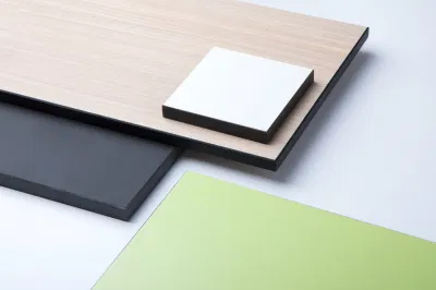 HPL Melamina Board Marine Contrachapado Mesa de cena para jardín al aire libre Muebles