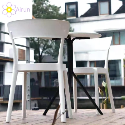  Muebles de comedor contemporáneo moderna cocina baratos PP polipropileno apilable de comedor silla de plástico para la venta