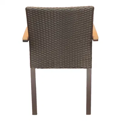 Exterior apilable café jardín francés de mimbre mimbre mimbre al aire libre juego de mesa y silla silla de jardín mejor venta sillas de ratán
