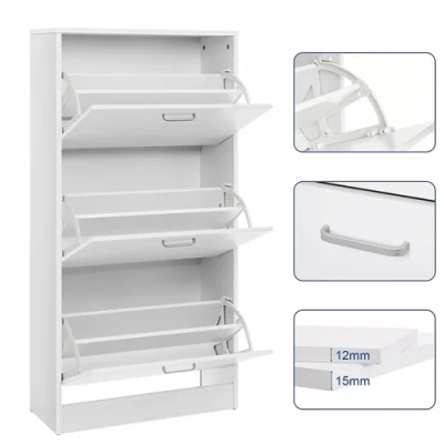 Salón Muebles de dormitorio simple Zapato cerrado de madera de almacenamiento Rack