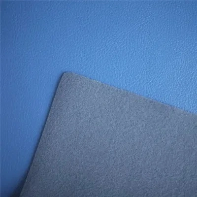 PVC en relieve de imitación de cuero sintético artificiales de tela para muebles sofá