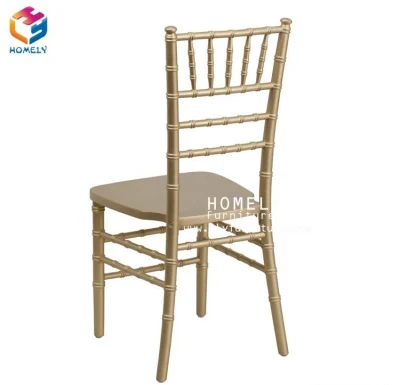 Mobiliario de restaurante Boda Metal Hierro aluminio Chiavari silla para eventos