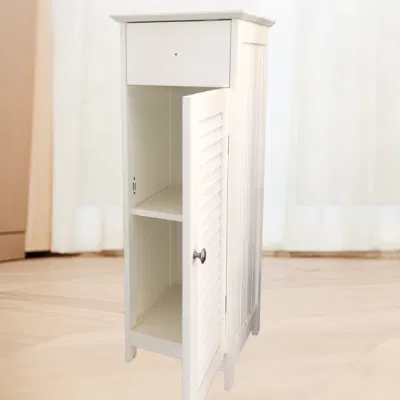 Zapatos Blanco minimalista Armario de almacenamiento de doble capa, Balcony Storage Shoe Rack