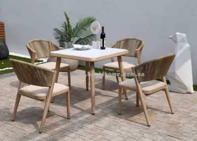  La serie Heystar Wholesale Top fábrica de muebles Jardín mesa de comedor y sillas plegables