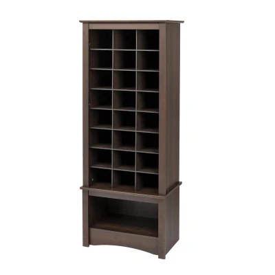 Mobiliario de casa Espresso 24 pares de zapatos de MDF de alta armario rack para Salón