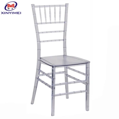La resina de cristal monobloque de PC Chiavari Silla para Boda