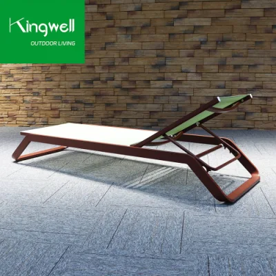 Fábrica OEM Piscina Patio Jardín Sunbed Muebles exterior Chaise Tumbona