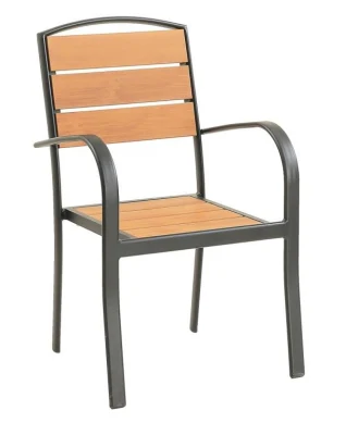  YH-1056p silla de aluminio de madera Muebles al aire libre de plástico de madera Jardín Patio Presidente
