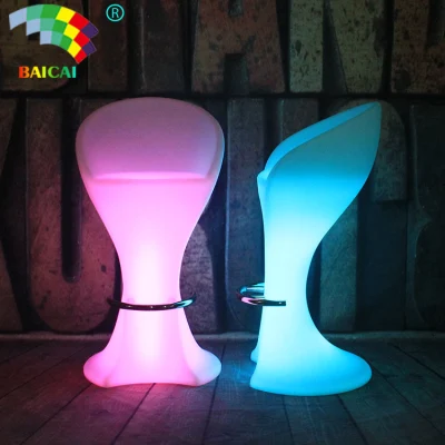 Llevó los muebles de plástico silla taburete