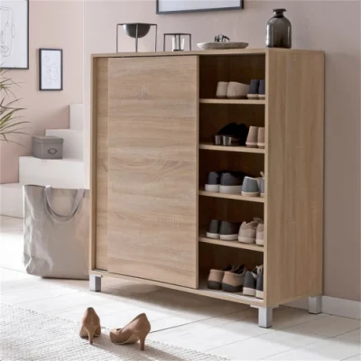 Armario de almacenamiento simple moderno de gran capacidad Armario de madera bastidor de zapatos de entrada