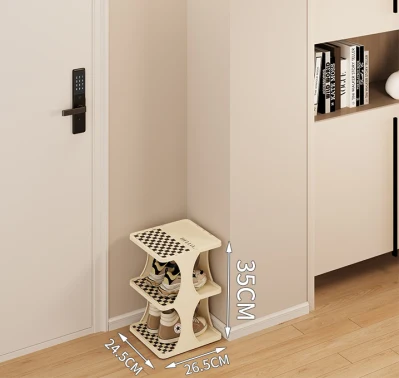Caja de zapatos para casa pequeña de puerta sencilla bastidor de zapatos duradero