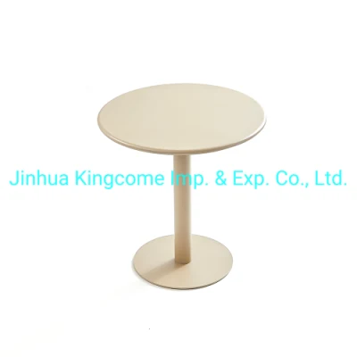  Mesa redonda de hierro / Muebles de exterior / Mesa de café de jardín