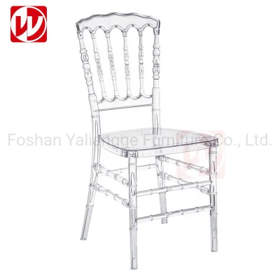 Hot Sale Wedding Event Hall Party silla de resina transparente de plástico Sillas de Cristal acrílico para Eventos Monobloc