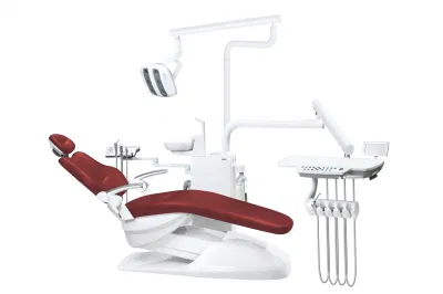  Mejor Seguridad portátil Luxury sensor LED lámpara de funcionamiento Dental Equipo Presidente con el Presidente de la Unidad Dental del Programa 9