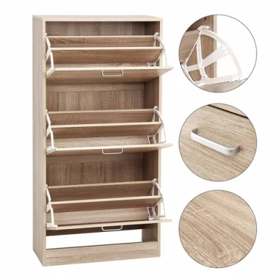 Muebles de madera MDF Casa armario rack de la pantalla de entrada de Zapata mayorista