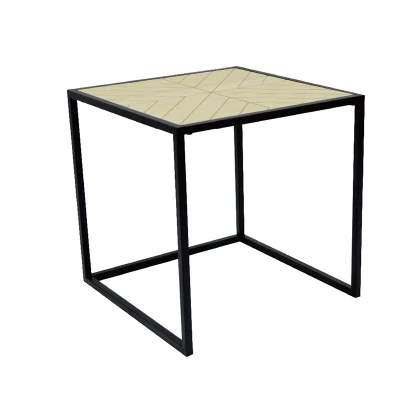 La vida moderna habitación jardín Rattan Mesa redonda de madera maciza mesa de café mesa lado diseñador