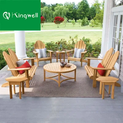 Balcón Venta caliente muebles para exteriores sillas de jardín patio con madera de teca