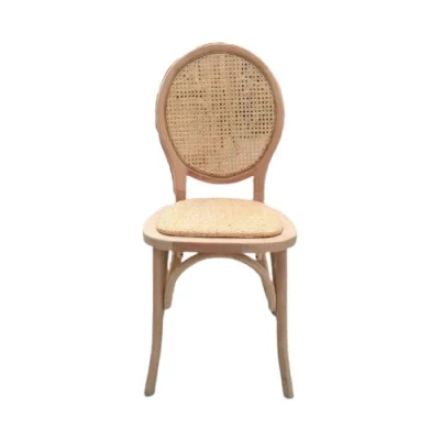 Muebles de caña de Rattan restaurante Vintage Silla de Comedor Louis Volver