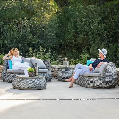 Tumbona silla cama Playa tumbonas de ratán Piscina Jardín de plástico Columpio de madera plegable para salón con forma de S al aire libre sofá cama