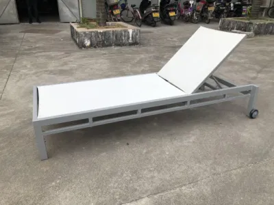 Doble tumbona Piscina Balda de aluminio más cómodo al aire libre Silla de salón